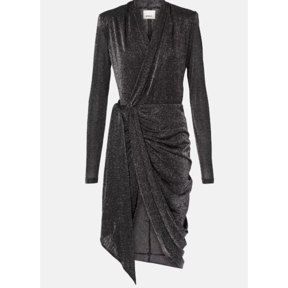 Isabel‎ Marant Cleora lamé wrap dress Size 2